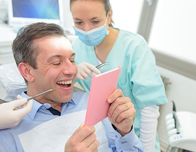 patient visiting dentist